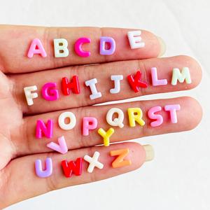 TEMU 210개 혼합 수지 컬러 만화형 ABC-24 영문자, 네일아트용 플랫백 라인스톤 스티커 DIY 스크랩북 액세서리 공예품, OEM/도매, 네일아트 창의적인 장식과 주얼리 제작에 완벽