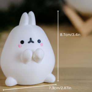 TEMU 귀여운 토끼 모양 펜 홀더 및 케이블 정리함 | 신기한 데스크탑 액세서리, 가정/사무실 장식에 적합, 할로윈, 크리스마스, 부활절, 발렌타인데이 완벽한 선물 아이디어, 폴리염화비닐 재질