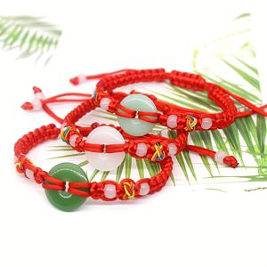 TEMU 인조 옥 안전 걸쇠 레드 스트링 팔찌 3개 세트, 수제 민족 스타일 조절 가능한 팔찌, 실 팔찌, 심플 팔찌, 체인 팔찌, 여성용 실 예술 팔찌, 팔찌 끈, 여성용 패브릭 팔찌, 매듭 팔찌, 여성용 멀티컬러 실 팔찌, 팔찌, 코드 팔찌, 구슬 팔찌, 여성용 팔찌, 패브릭 구슬 팔찌, 수제 팔찌, 여성용 로프 직조 팔찌