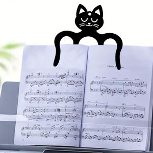 TEMU 동물 테마 디자인, 피아노, 기타, 바이올린용 메탈 악보 클립, 메탈 책갈피 - 두꺼워지고 길어짐, 내구성, 편리하고 빠르며, 쉬운 읽기를 위한 악보를 안전하게 고정