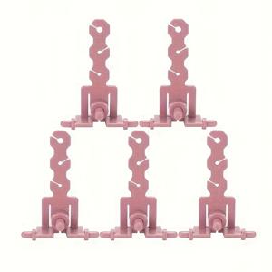 TEMU 센트로 22/32/40/48 모델 호환 브릭 레드 니팅 머신 텐셔너 5개 세트 - 부드러운 실 컨트롤을 위한 필수 크로셰 & 니팅 액세서리, 실 컨트롤 도구|생동감 있는 디자인|내구성 있는 플라스틱, 니팅 액세서리 및 용품