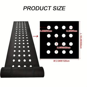 TEMU 1개 40g 두껍고 내구성 있는 검정색 사전 펀칭 제초 방지 커버 원단, 잡초 예방을 위한 통기성 및 투수성, 과수원, 채소밭, 차 농장, 딸기 재배용으로 특별 설계됨