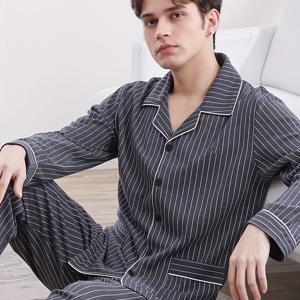 TEMU 2피스 파자마 세트 - 남성용 긴팔 & 바지 홈웨어, 상의 + 매칭 하의, 캐주얼 슬립웨어, 실내 또는 스트리트 스타일|냉장고바지|파자마|남자바지