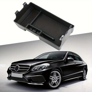 TEMU 벤츠 E 클래스 W213 E200 E260 E300 E320 E350 2016-2020 차량용 센터 암레스트 박스 스토리지 박스 정리함 카드 트레이 홀더