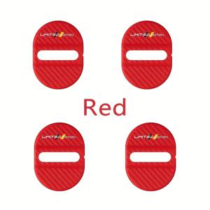 TEMU 차량 문 문턱 보호 커버 4개 세트, 녹 방지 잠금 커버, 다양한 모델에 적합한 장식 보호대, 소음 감소 및 밀폐를 위한 플라스틱 도어 잠금 커버