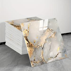 TEMU 40개 자체 접착식 인조 타일 벽 스티커, 욕실용 폼 벽 패널, 마블 패턴이 있는 떼어내어 붙일 수 있는 탈착식 벽지, 거실, 주방 및 욕실용 방수, 잔여물 없는 조합