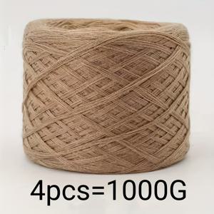 TEMU 4개입 1000g 멀티스트랜드 뜨개질 실, 부드럽고 섬세한 질감, 생생한 색상, 균일한 굵기로 따뜻함과 베이지 사용에 적합, 스웨터, 숄, 코스터, 러그, 스카프, 모자, 신발, 가방 뜨개질/코바늘에 이상적 – 초보자부터 숙련된 공예가까지 완벽한 선택|스카프|뜨개실