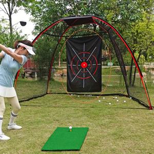 TEMU 56인치 와이드 골프 연습망 - 멀티 타겟 스코어링 존 포함, 실내/야외용 헤비듀티 트레이닝 네트 - 홈, 드라이브웨이, 골프 연습에 적합 - 골퍼를 위한 이상적인 선물 (프레임 미포함)