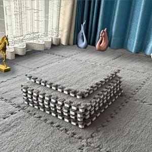 TEMU 40개 인터로킹 플란넬 및 폼 러그 | 침실 안전 매트, 거실 두꺼운 바닥 매트, 옷장 다다미 매트, 카펫, 발코니 베이 윈도우 매트, 넓은 면적 전체 커버, 부드럽고 편안함, 11.8