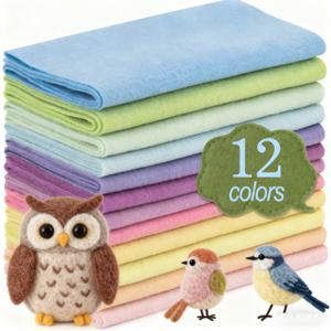 TEMU 12롤 (시트) 소프트 펠트 원단 - 사전 절단 8