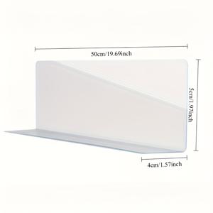 TEMU 데스크탑 안티드롭 L자형 가드 책상 가장자리 갭 스트립 펜 종이 미끄럼 방지 파티션 두꺼운 투명 커팅 가능 자가 접착식 연필 지우개 낙하 방지 화장품, 화장품 낙하 방지 학습 책상, 책상, 사무실 책상용