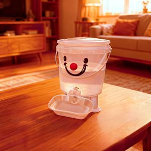 TEMU 애완동물 자동 물 디스펜서 | 1.32-2.64 갤런 용량, 배터리 또는 플러그 불필요, 간편한 세척 및 방습 기능, 실내 및 실외 사용에 적합, 도파민 스타일 디자인