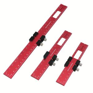 TEMU 1pc/3pcs 목공 정밀 포켓 눈금자 알루미늄 슬라이드 눈금자 인치 및 미터법 T 형 스크라이브 눈금자 사각형 레이아웃 도구 (슬라이드 스톱 포함)