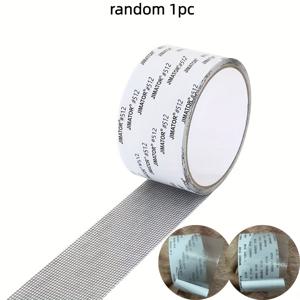 TEMU 창문 스크린 수리용 자체 접착형 메쉬 테이프, 깨진 구멍을 고정하고 모기 등 벌레가 들어오지 못하도록 설계되었습니다.