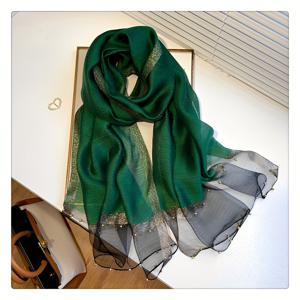 TEMU 여성을 위한 단색 멀티 컬러 비즈 페이크 블렌드 따뜻한 숄, 이중 줄 비즈가 있는 우아한 스카프, 봄과 여름 여행에 적합하며 남성용 가을과 겨울 따뜻한 숄