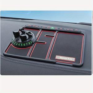 TEMU 차량 내부용 다기능 미끄럼 방지 매트는 휴대폰 홀더가 포함되어 있어 운전 중에 안전하게 내비게이션을 사용할 수 있으며, 아로마테라피도 가능합니다.