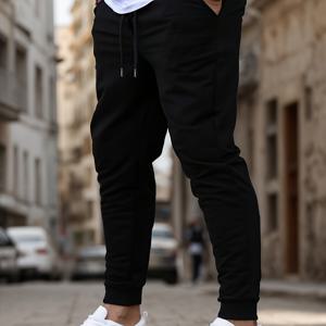 TEMU 남성 스포츠 바지, 가볍고 캐주얼한 조거 팬츠 (봄/여름용), 야외 운동용 스웨트팬츠, 봄/가을 남성용 롱 런닝 팬츠, 남성용 드로스트링 포켓 롱 스포츠 트라우저