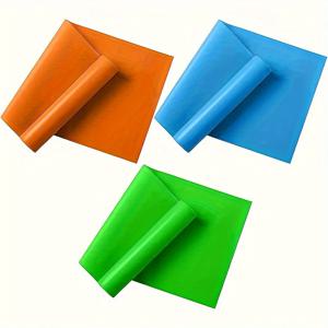 TEMU 3개 세트, 요가 저항 스트랩, 남녀 공용 탄성 피트니스 밴드, 근력 운동용 요가 스트레치 스트랩