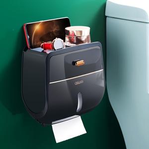 TEMU 고급 욕실 휴지통, 대용량 화장지 홀더, 무드릴 설치 가능, 욕실·침실·화장실에 적합한 욕실 액세서리