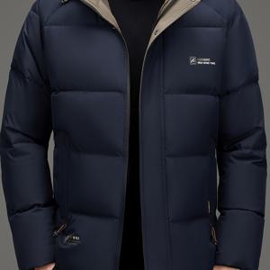 TEMU 탈착식 후드가 있는 겨울 재킷, 남성용 캐주얼하고 스타일리시한 코트, 따뜻함을 제공하는 짧은 디자인