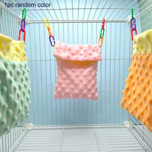 TEMU 1개 또는 2개 허니 배저 햄스터 슬리핑백, 여름용 얇은 슬리핑백 케이지 행잉 네스트, 색상 랜덤