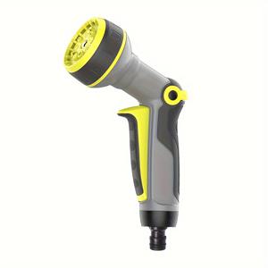 TEMU 고압 정원 호스 노즐 - 잔디 관리 및 세차용 10가지 조절 가능한 모드가 있는 튼튼한 핸드헬드 스프레이 건, 표준 스레드 연결