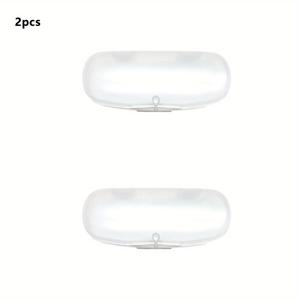 TEMU 미니멀하고 스타일리시한 튼튼한 휴대용 안경 케이스 2개입, 초경량으로 편리하며, 돋보기 안경 및 일반 안경에 적합