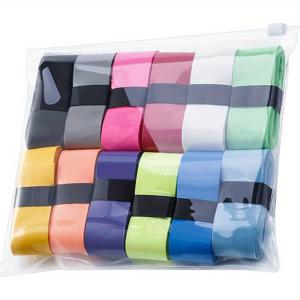 TEMU 12개 배드민턴 라켓 그립 테이프 테니스 라켓 그립 랩 오버그립, 미끄럼 방지 및 땀 흡수 그립