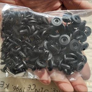 TEMU 자동차용 8mm 구멍 플라스틱 리벳 패스너 클립 패스너 푸시핀 50개 팩, 차량 도어 트림 패널에 적합, 모든 차량 모델에 범용