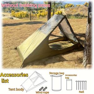 TEMU 1인용 초경량 백패킹 텐트 - 빠른 설치, 모기 방지 옥스포드/폴리에스터 소재, 하이킹 및 여행용 경량 캠핑텐트 - 사계절 사용 가능, 성인 및 솔로 캠퍼를 위한 싱글룸 텐트, 간편 설치 캠핑텐트