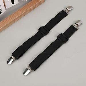 TEMU 8pcs Sopito 조절 가능한 탄성 시트 스트랩 - 헤비 듀티 클립, 매트리스 및 침구에 강하게 부착, 블랙 스트랩 및 화이트 클립이 있는 내구성 있는 나일론, 손세탁만, 침구용 매트리스 패드