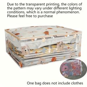 TEMU 1개 수납 가방 휴대용 옷장 정리함, 침대 밑 수납