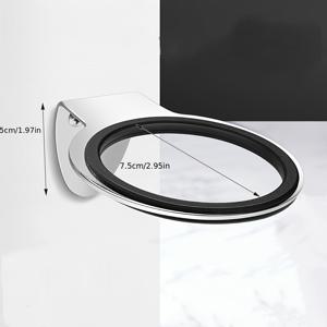 TEMU 스테인리스 스틸 헤어 드라이어 홀더 - 벽걸이 욕실 벽걸이 선반 - 가정용 또는 미용실 사용에 적합