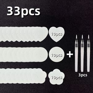 TEMU 63개, 33개, 라운드 하트 플라워 3D 스펀지 페인팅 보드 종이 + 물통 브러쉬 세트 - DIY 드로잉 도구 및 창의적 디자인 장식용 퍼피 텍스처 아트 페이퍼. 수공예 및 크래프트, 텍스처 스케치 프로젝트에 적합하여 창의력을 높여줍니다 – 선물로도 완벽한 선택