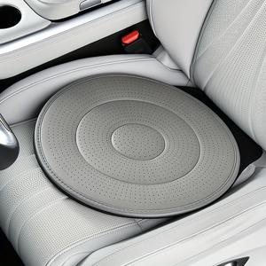 TEMU 차량용 회전 시트 쿠션. 듀얼 레이어 디자인. 360도 회전 가능. 고기술 원단과 통기성 구멍 디자인으로 뛰어난 통풍. 미끄럼 방지 베이스로 이동 방지. 장시간 운전 시 편안함 제공, 시트 보호 및 깔끔한 실내 유지