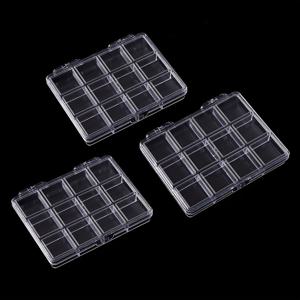 TEMU 투명 주얼리 보관함 3개 세트, 반지, 목걸이, 귀걸이 보관용 12칸 플립탑 케이스, 다용도 디스플레이 용기, 주얼리 정리함 및 상자