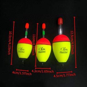 TEMU 1세트(30g+40g+50g) 낚시 부력 - 고부력 대형 배지 부력, 레드&화이트 디자인, 잉어&붕어 낚시, 장거리 캐스팅, 야간 낚시, 야외 활동에 이상적, 생동감 있는 부력 디자인