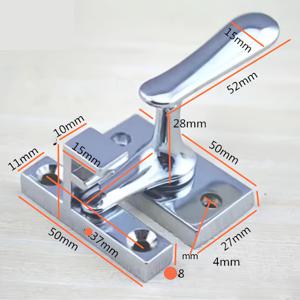 TEMU 스테인리스 스틸 소형 래치 및 나사 1개, 도난 방지 문, 래치 잠금 장치, 도난 방지 문 볼트, 문 잠금 장치, 문 핀, 나무 문용 문 래치, 욕실, 안뜰, 가구에 적합, 편리하고 유연함