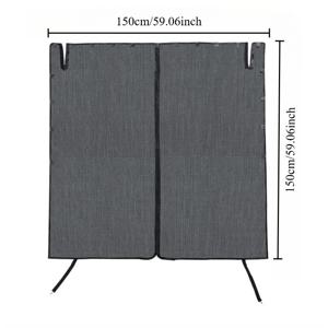 TEMU 1개, SUV, 트럭 및 RV에 적합한 자석 모기장 - 조절 가능한 햇빛 가리개 및 방충 테일게이트 네트, 간편한 설치, 내구성 있는 메시, 캠핑, 로드 트립 및 야외 활동에 적합