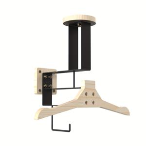 TEMU 벽걸이 코트 랙 - 헬멧, 작업 안전 장비, 열쇠 보관을 위한 튼튼한 금속 및 나무 수납 - 다용도 후크 디자인, 가정용 수납, 헬멧 보관 랙 | 기능성 장식 | 안전한 벽 부착, 용품