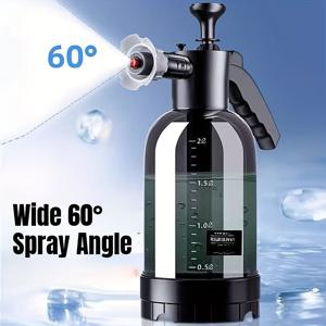 TEMU 대용량 차량 폼 스프레이기, 고압 수동 펌프 스프레이, 차량 청소 도구, 가정용 차량 세척 장치, 2가지 색상 옵션 제공