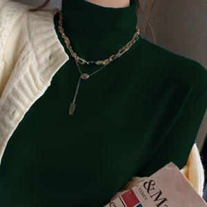 TEMU 여성용 긴소매 보온 티셔츠, 여성용 긴소매 터틀넥 티셔츠. 경량 원단 긴소매 여성용 섹시한 바디콘 롱 티셔츠. 베이스 레이어 보온 티셔츠 2605A