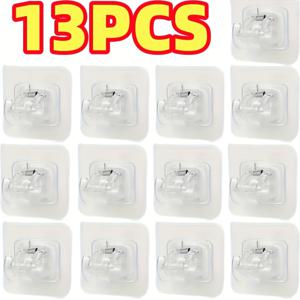 TEMU 13개 창문/문/샤워기 막대 홀더 - 드릴 없이 접착 설치, 조절 가능한 클램프, 주방, 욕실, 사무실, 기숙사를 위한 튼튼한 플라스틱 막대 홀더|샤워기거치대