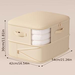 TEMU 1개 대용량 초대형 압축 정리함 - 내구성 강한 나일론 공간절약 정리백 (지퍼포함) - 옷, 이불, 베개, 소파 쿠션, 침구용 - 3가지 스타일, 휴대용 침실 & 거실 수납