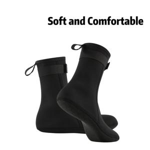 TEMU 클로로프렌 고무로 제작된 네오프렌 비치 삭스 한 쌍, 두께 3mm, 텍스처 처리된 미끄럼 방지 밑창, 서핑, 수영 및 기타 수상 스포츠에 적합