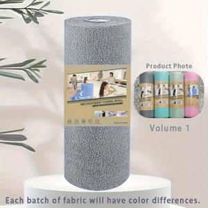 TEMU 1롤-20장 빠른 건조 마이크로파이버 청소 천 롤 일회용 주방 타월 재사용 가능한 식기 닦이 천 - 뜯어쓰는 마이크로파이버 롤 주방용 청소 걸레