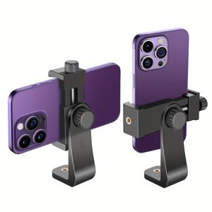 TEMU 플렉시블 휴대폰 및 카메라 핫슈 마운트와 콜드슈 어댑터 - DJI Ronin SC, 아이폰, 삼성, 캐논, 니콘 DSLR 카메라와 호환 - 마이크, LED 조명, 스마트폰 액세서리용 삼각대/폴대 부착 장치