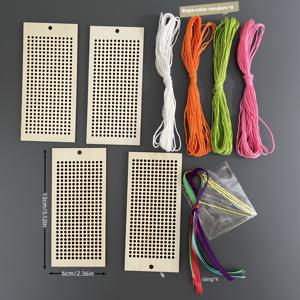 TEMU 16개 크로스 스티치 북마크 별 장식 카드 북마크 세트, 자수 실 포함 - 나무 DIY 별과 북마크 장식, 수제 나무 바느질 공예, 홈 선물 및 파티 활동에 적합, 가지 장식, 할로윈, 추수감사절, 부활절, 생일 및 기타 축제 모임에 완벽