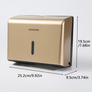 TEMU 벽걸이 티슈 박스 홀더, 상업용 삼중 접이식 핸드타월 디스펜서, 욕실, 주방, 거실용, 대용량, 내구성 ABS 소재, 드릴링 및 나사 필요 없음, 접착식 및 나사 장착 액세서리 포함, 골드 및 실버 색상 제공, 상업용 화장실,거실 장식,벽걸이 디자인,공간 절약형 홀더,내구성 있는 플라스틱,접착식 장착,손수건 걸이대,사무용품,호스피탈리티 사용