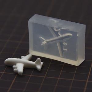 TEMU 도자기 점토 미니 비행기 실리콘 몰드 도구, 비행기 UV 레진 접착제 DIY 금형 도구